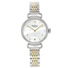 An image of a Wristwatch by Shinola. This Pre Owned item is designed for Women, featuring a Dress/Formal style. It has a Quartz movement and an Analog display with a Multicolor dial color. The indices include 12-Hour Dial,Arabic Numerals,Stick Indexes. The band is made of Stainless Steel and the case is made of Stainless Steel. The watch has a Round shape with a case size of 32 mm and a case thickness of 10 mm.