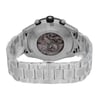 Back View Of Exhibition Back Case And Closed Stainless Steel Band Of Montblanc 116097 Watch Unworn Condition