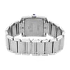 Back View Of Screwback Back Case And Closed Stainless Steel Band Of Cartier W51011Q3 Watch Pre Owned Condition