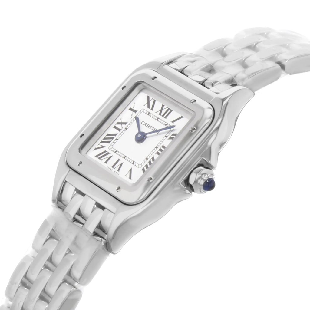 View Of Crown Facing Side Of Cartier WSPN0006 Stainless Steel Watch Unworn Condition