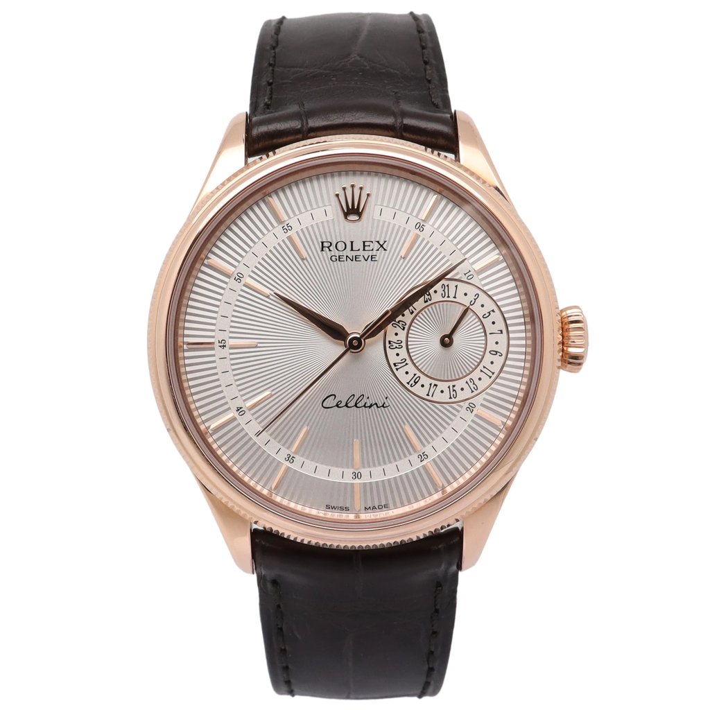 Front Full View Of Rolex 50515-0008 Rose Gold Watch Pre Owned Condition {Product Condition}