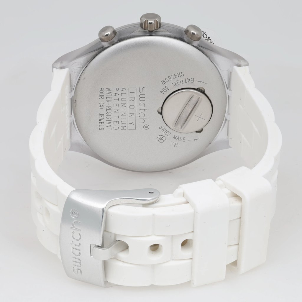 Back View Of Screwback Back Case And Closed Silicone Band Of S-Watch  SVCK1007 Watch New Condition