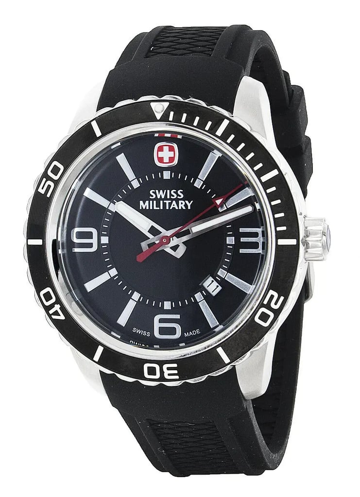 Front Full View Of Swiss Military 01.0851.317 Stainless Steel Watch Display Model Condition {Product Condition}