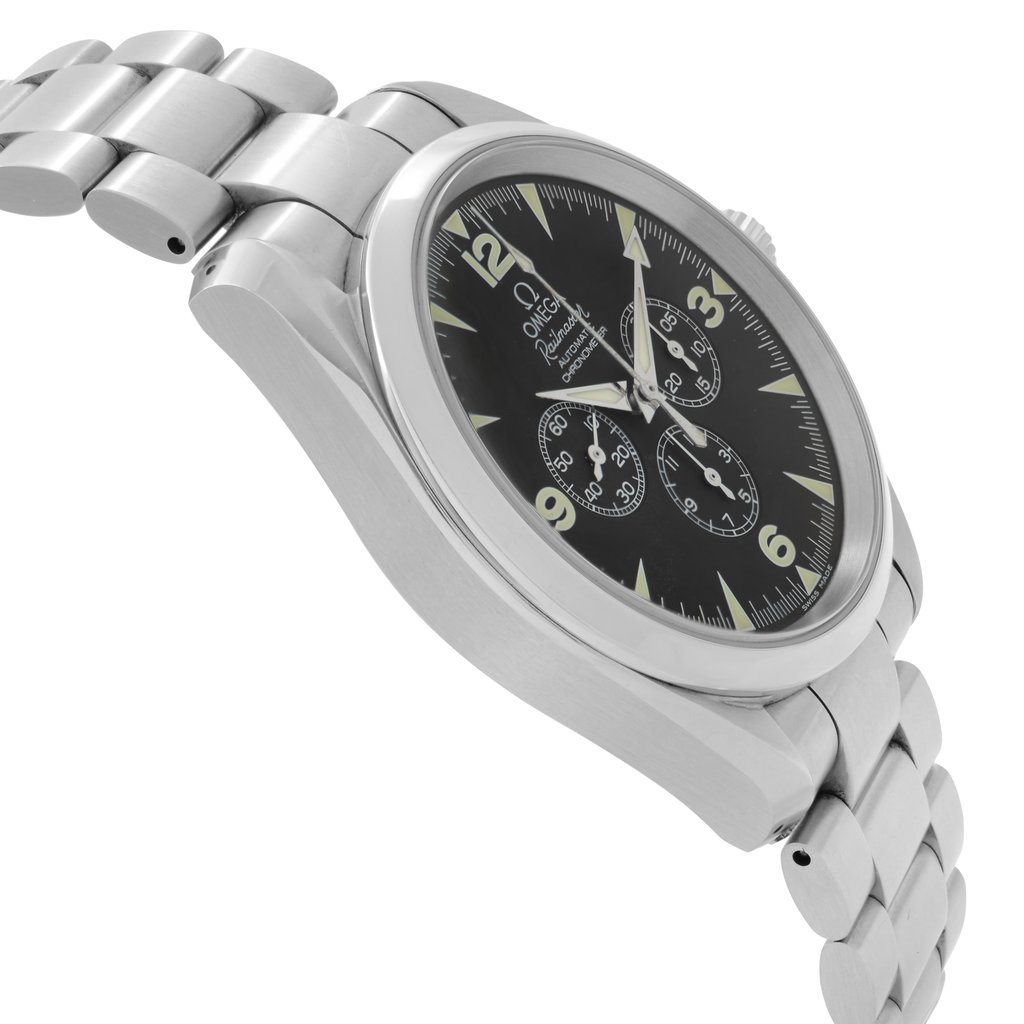 View Of Opposite Crown Facing Side Of OMEGA 2512.52.00 Stainless Steel Watch Pre Owned Condition