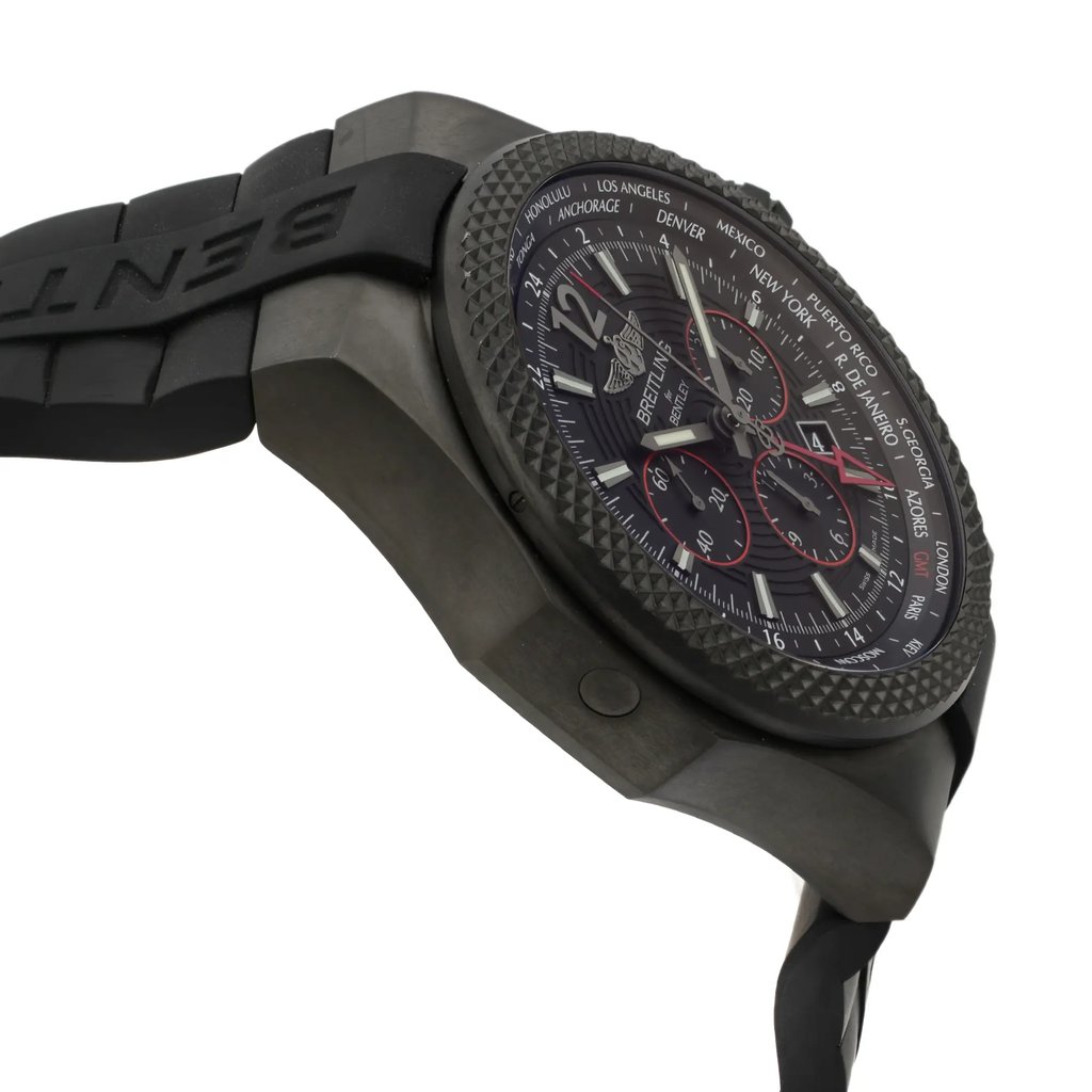 View Of Opposite Crown Facing Side Of Breitling VB043222/BD69-222S Titanium Watch Pre Owned Condition