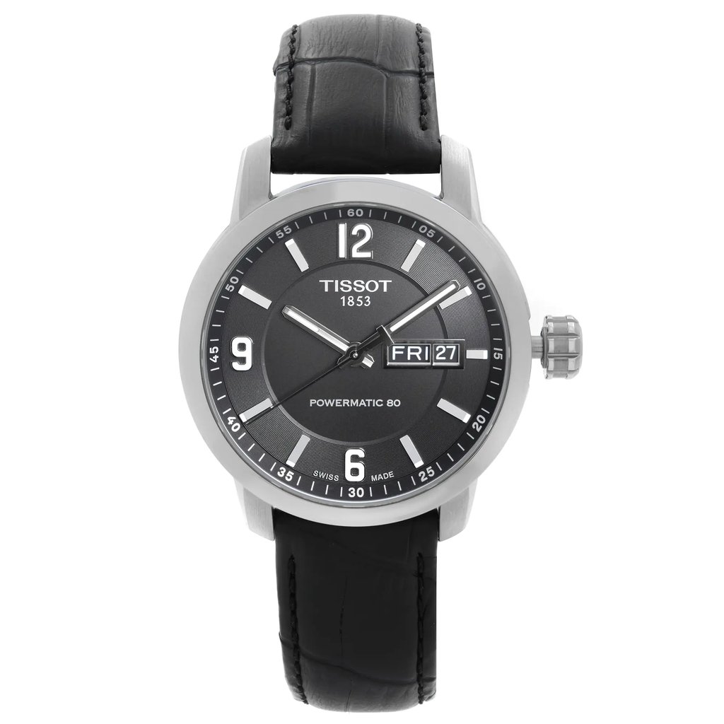 Front Full View Of Tissot T055.430.16.057.00 Stainless Steel Watch Display Model Condition {Product Condition}