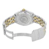 Back View Of {Caseback} Back Case And Open Stainless and Solid Gold Band Of Breitling B66050 Watch Pre Owned Condition
