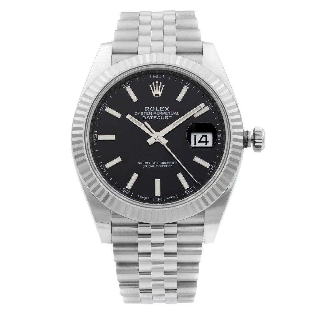 Front Full View Of Rolex 126334 bkij Stainless Steel Watch New Condition {Product Condition}