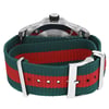 Back View Of Screwback Back Case And Closed Stainless Steel Band Of Gucci YA136209 Watch Display Model Condition