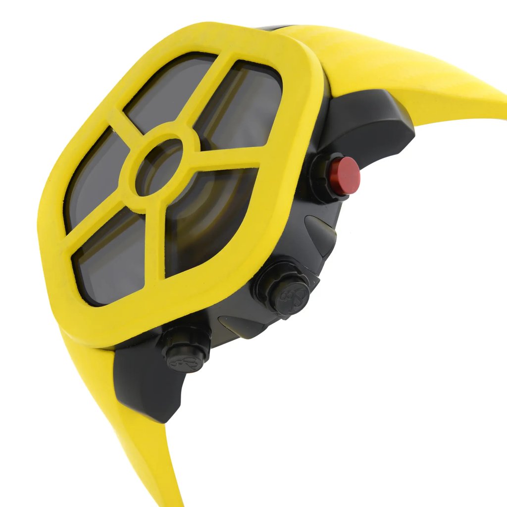 View Of Crown Facing Side Of JACOB & Co. GH100.11.NS.PC.ANH4D Stainless Steel Watch Unworn Condition