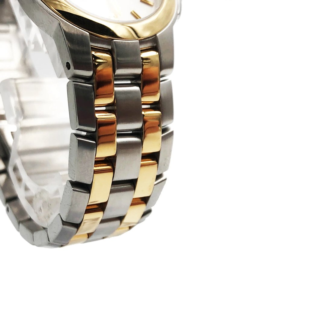 Back View Of Snap Back Case And Closed Stainless Steel Band Of ESQ 07100957 Watch Pre Owned Condition