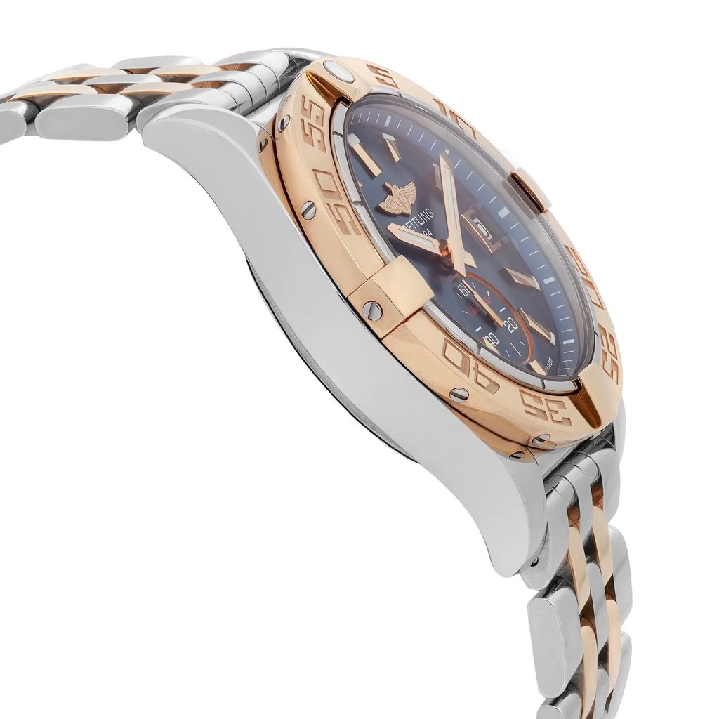 View Of Opposite Crown Facing Side Of Breitling C3733012/C831-376C Stainless Steel Watch Display Model Condition