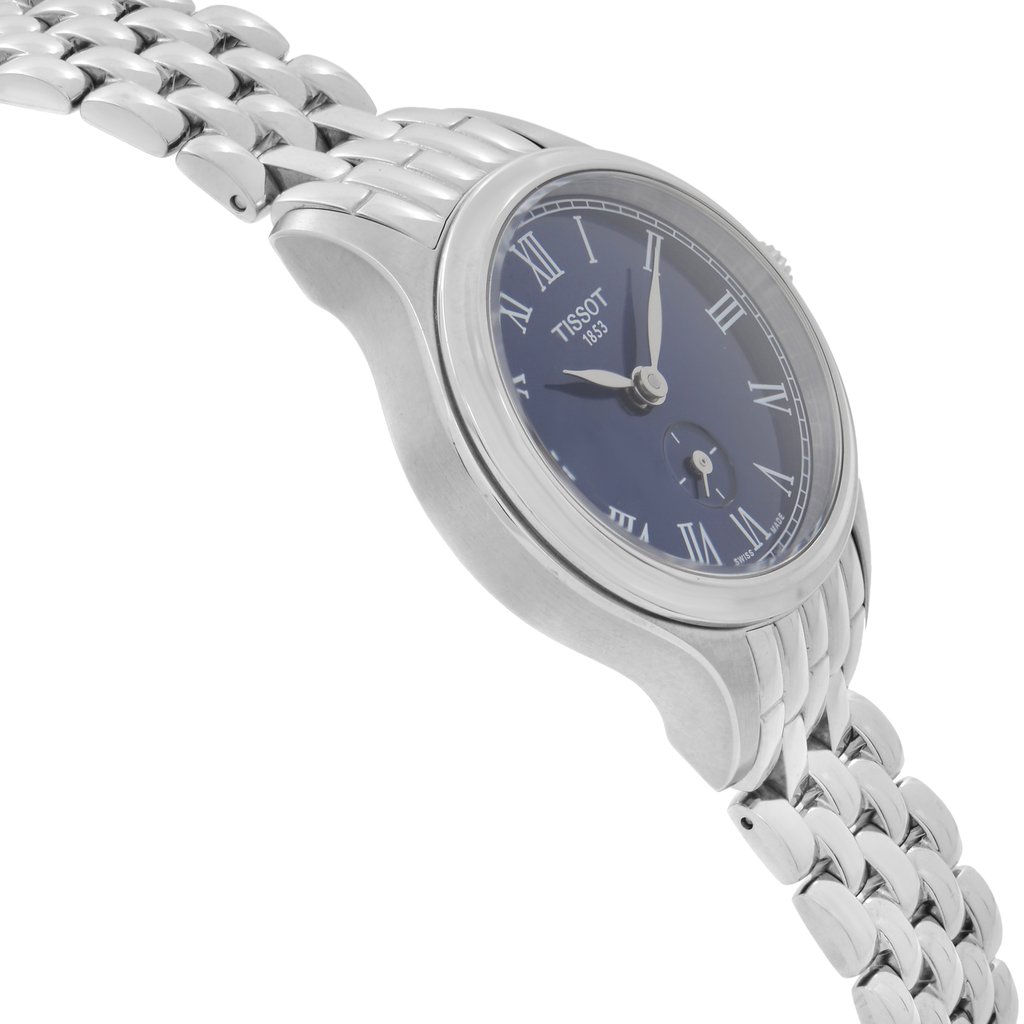 View Of Opposite Crown Facing Side Of Tissot T103.110.11.043.00 Stainless Steel Watch Display Model Condition