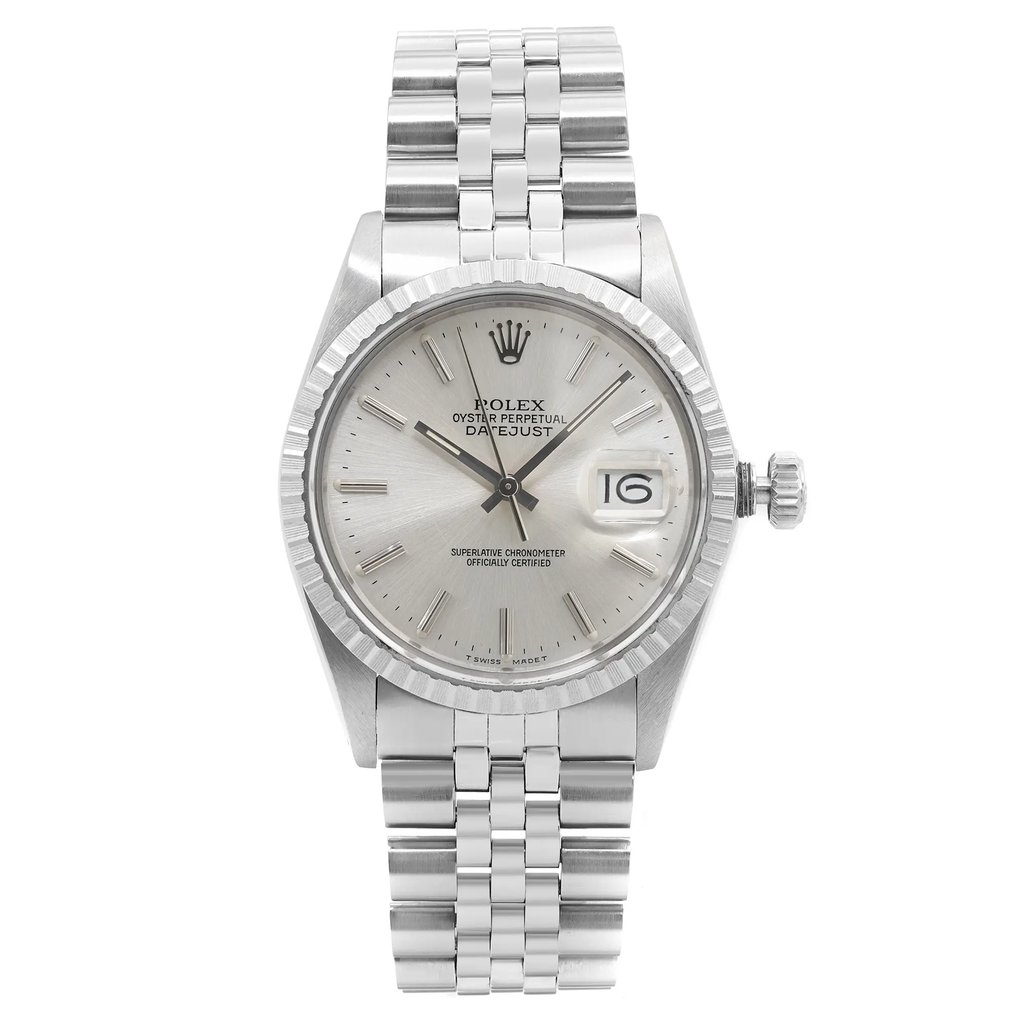 Front Full View Of Rolex 16030 Stainless Steel Watch Pre Owned Condition Good
