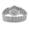 Back View Of Solid Back Case And Closed Stainless Steel Band Of OMEGA 3681201 Watch Pre Owned Condition