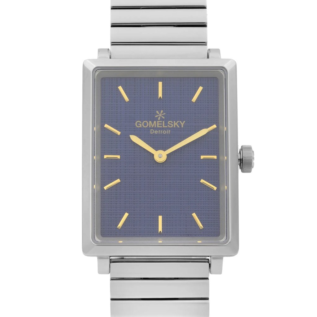 Up Close Front Facing Picture Of Gomelsky G0120067028 Stainless Steel Watch Unworn Condition