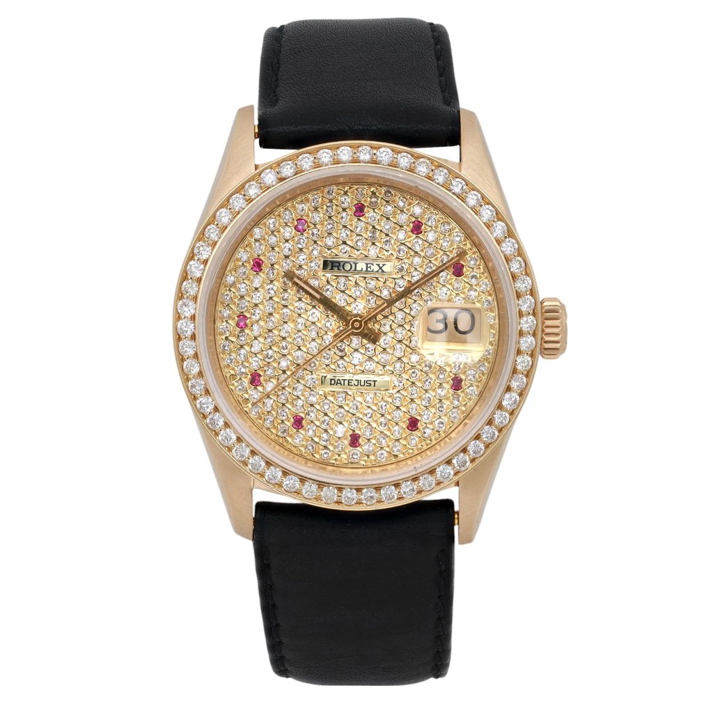 Front Full View Of Rolex 16238 Yellow Gold Watch Pre Owned Condition {Product Condition}