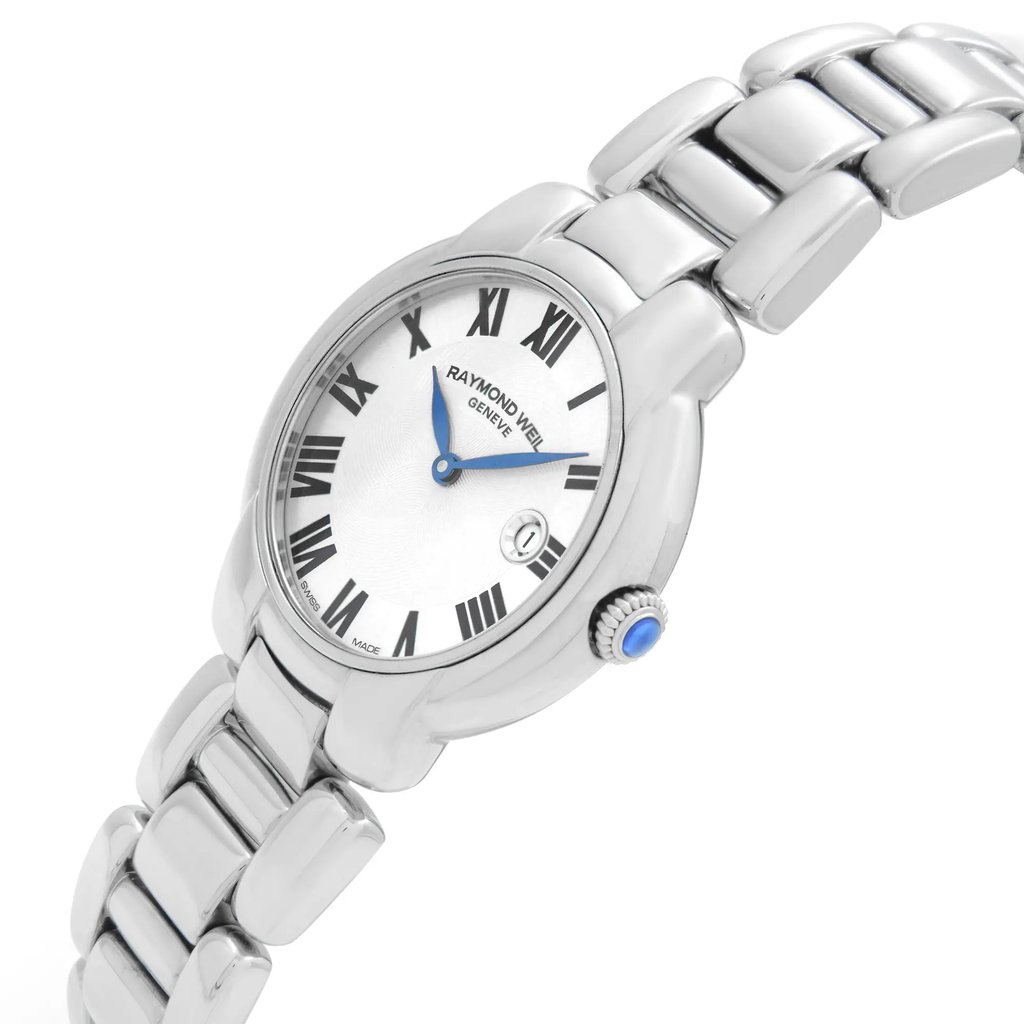 View Of Crown Facing Side Of RAYMOND WEIL 5229-ST-01659 Stainless Steel Watch Pre Owned Condition