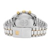 Back View Of Solid Back Case And Closed Stainless Steel,Gold Band Of Omega 3311.80.00 Watch Pre Owned Condition