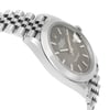 View Of Opposite Crown Facing Side Of Rolex 126300RSJ Stainless Steel Watch Display Model Condition