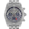 Up Close Front Facing Picture Of Breitling AB042011/F561-375A Stainless Steel Watch Display Model Condition