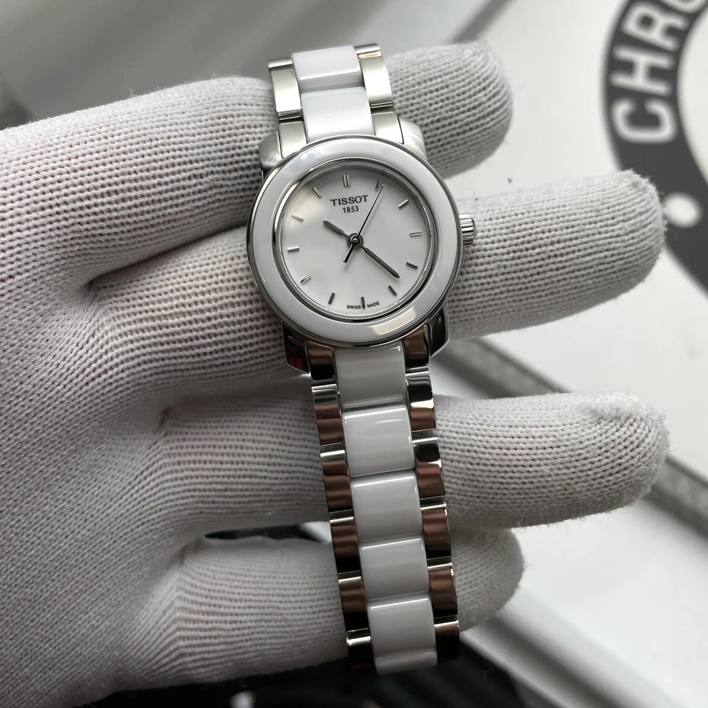 Front Full View Of Tissot T064.210.22.011.00 Stainless Steel Watch Display Model Condition {Product Condition}