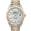 Up Close Front Facing Picture Of Rolex 126303 Stainless Steel Watch Unworn Condition