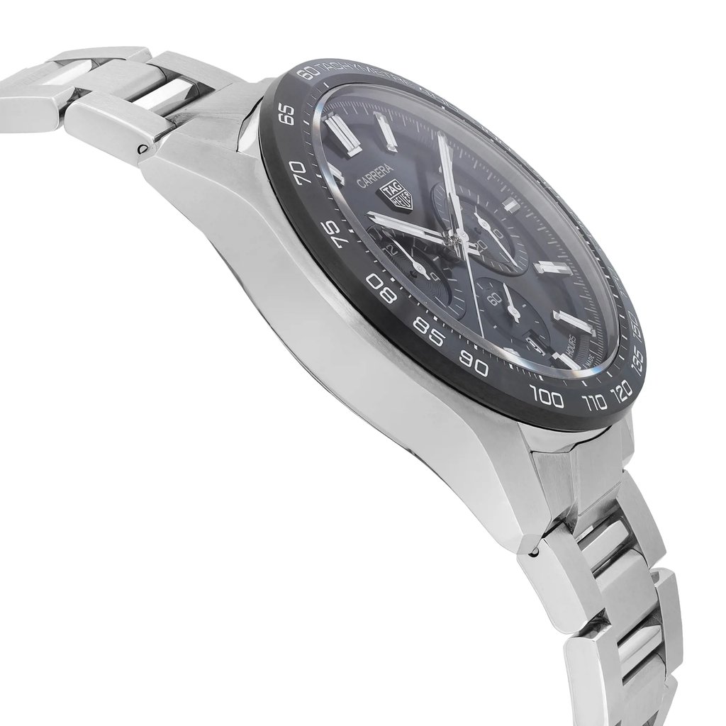 View Of Opposite Crown Facing Side Of TAG Heuer CBN2A1B.BA0643 Stainless Steel Watch Unworn Condition
