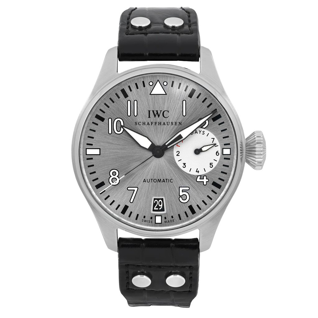 Front Full View Of IWC IW500906 Stainless Steel Watch Pre Owned Condition Excellent