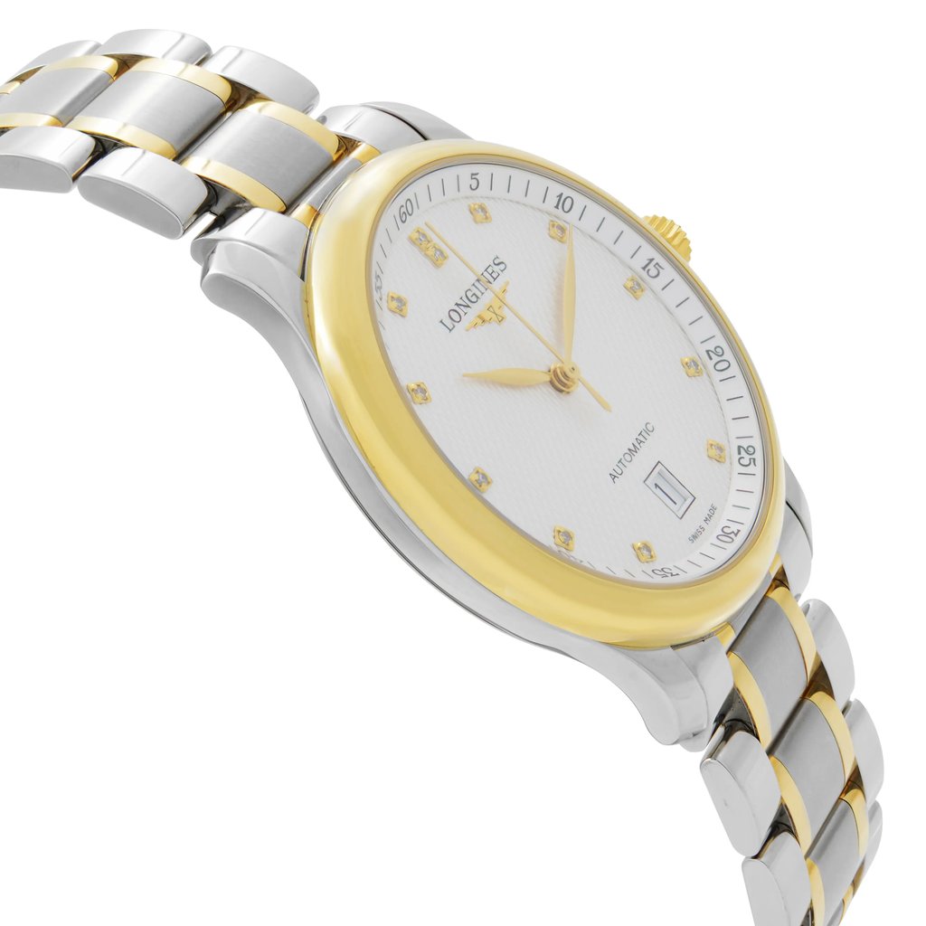 View Of Opposite Crown Facing Side Of Longines L2.628.5.77.7 Stainless Steel Watch New With Defects Condition