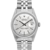 Up Close Front Facing Picture Of Rolex 1603 Stainless Steel Watch Pre Owned Condition