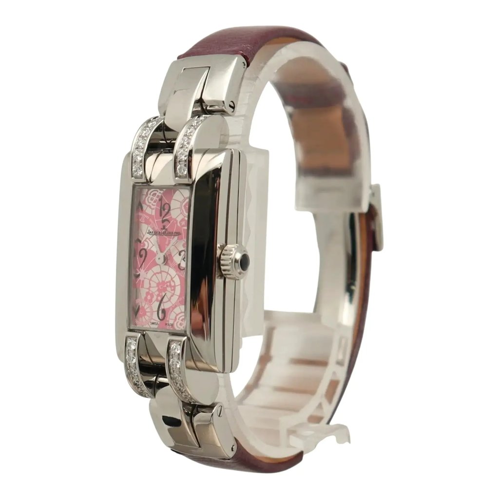 View Of Crown Facing Side Of Jaeger-LeCoultre 460.8.08 Stainless Steel Watch Pre Owned Condition
