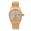 Front Full View Of Rolex 118235 Rose Gold Watch Pre Owned Condition {Product Condition}