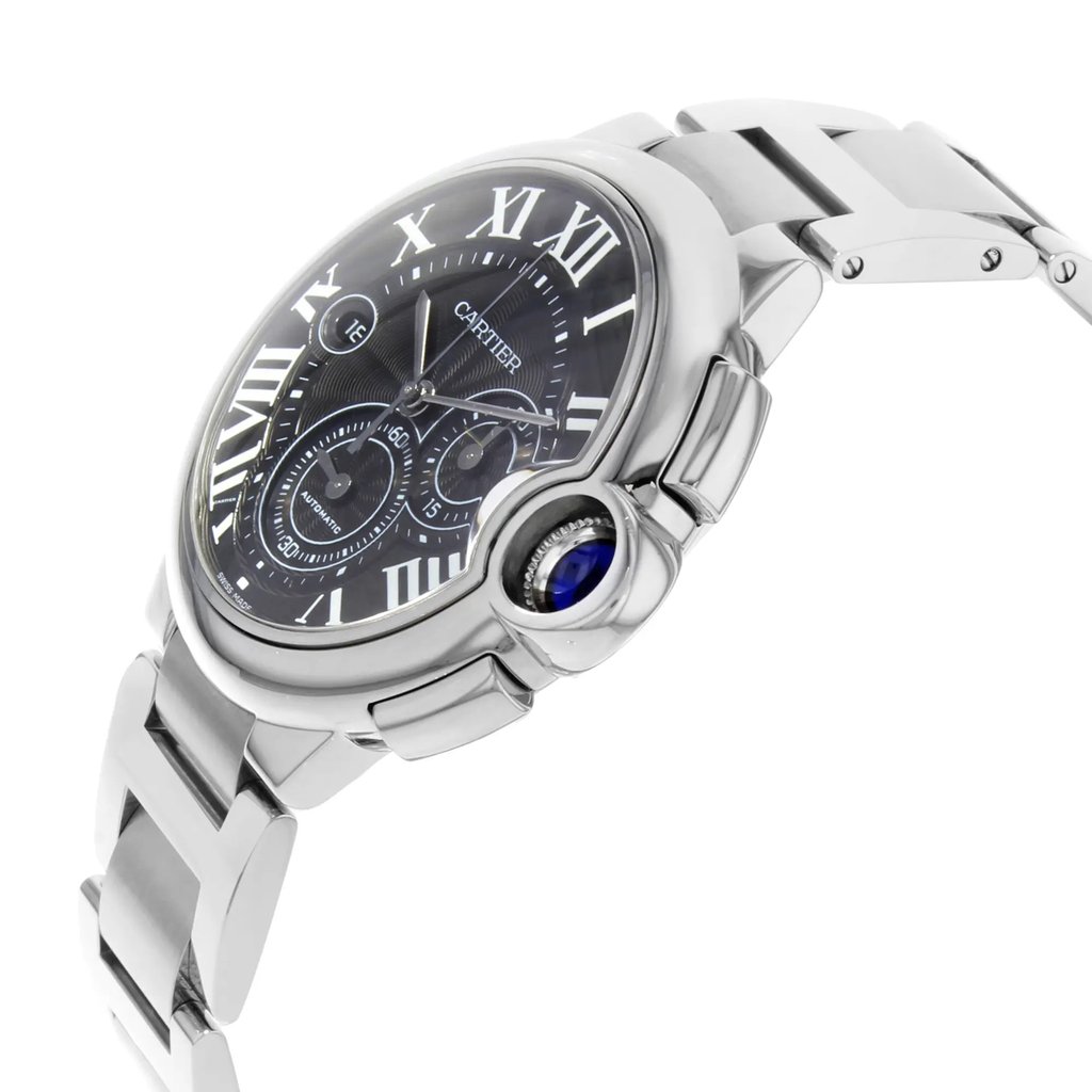 View Of Crown Facing Side Of Cartier W6920025 Stainless Steel Watch Unworn Condition