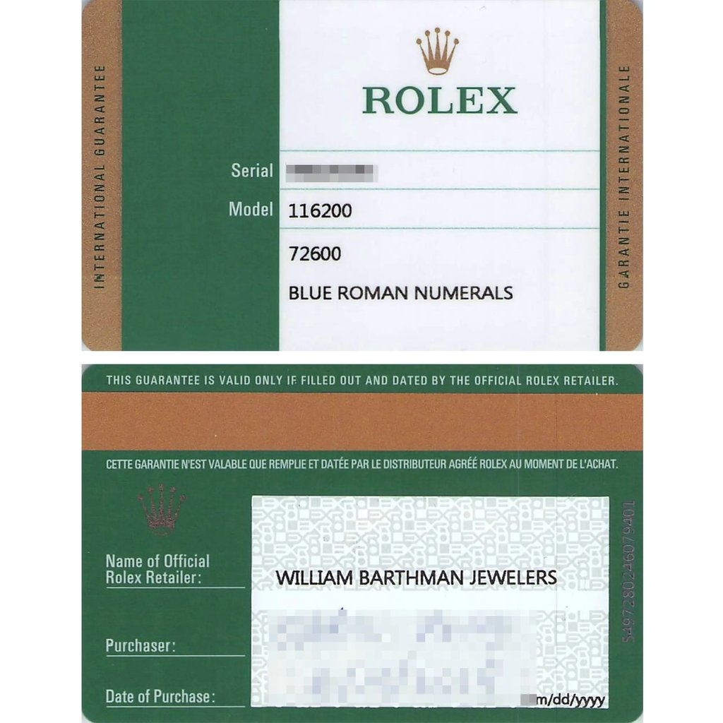 10th image of Rolex 116200 blro Wristwatch, Unworn condition