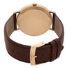 Back View Of Snap Back Case And Closed Leather Band Of Tissot T109.610.36.031.00 Watch Display Model Condition