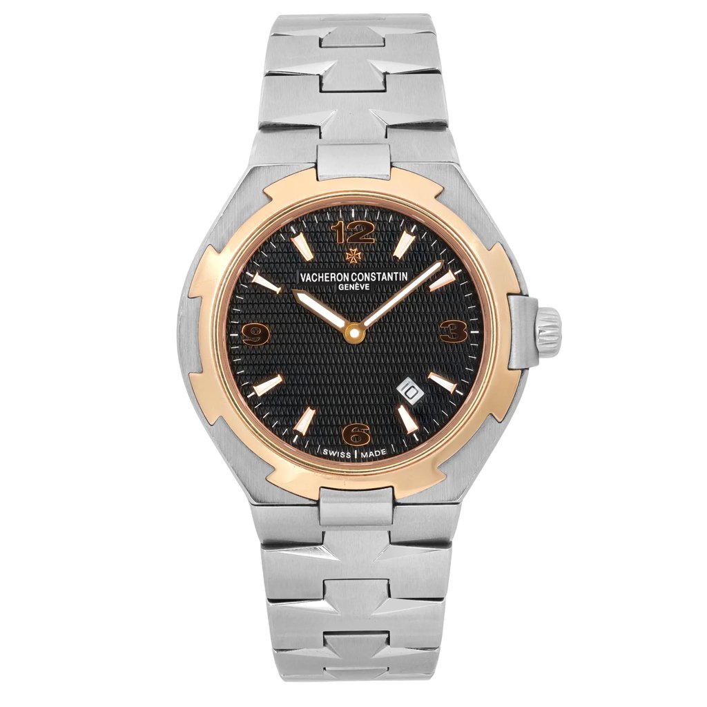 Front Full View Of Vacheron Constantin 25250 Stainless Steel Watch Pre Owned Condition Good