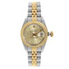 Front Full View Of Rolex 69173 Stainless Steel Watch Pre Owned Condition Fair