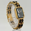 View Of Opposite Crown Facing Side Of CHANEL H0001 Gold Plated Watch Pre Owned Condition