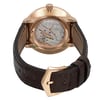 Back View Of Exhibition Back Case And Closed Leather Band Of Patek Philippe 5123R-001 Watch Pre Owned Condition