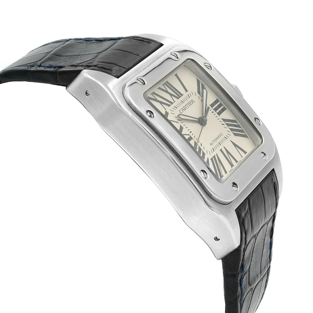 View Of Opposite Crown Facing Side Of Cartier W20073X8 Stainless Steel Watch Pre Owned Condition