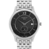 Up Close Front Facing Picture Of Tissot T063.428.11.058.00 Stainless Steel Watch Display Model Condition