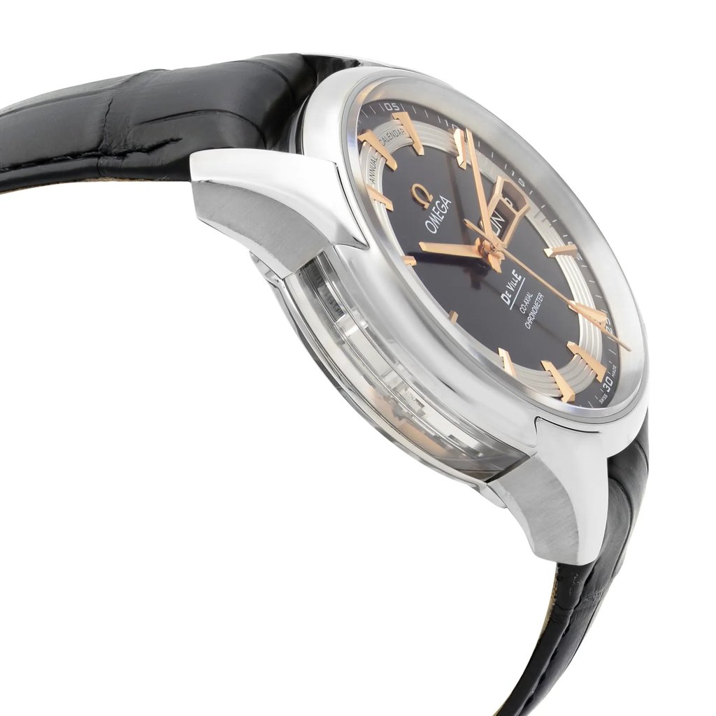 View Of Opposite Crown Facing Side Of OMEGA 431.63.41.22.01.001 White Gold Watch Unworn Condition