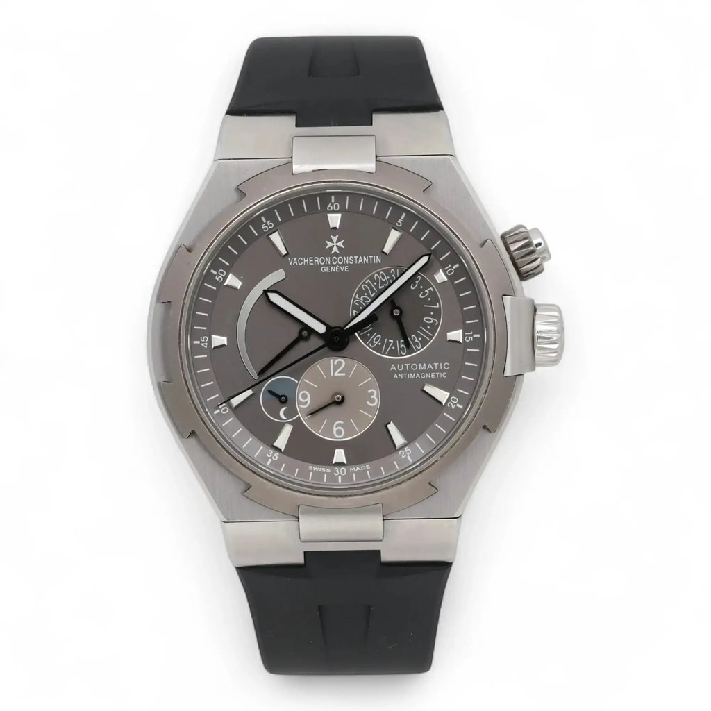 Front Full View Of Vacheron Constantin 47450/000W-9511 Stainless Steel Watch Pre Owned Condition Good