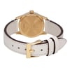 Back View Of Snap Back Case And Closed Leather Band Of Gucci YA1265009 Watch Display Model Condition