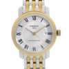 Up Close Front Facing Picture Of Tissot T097.407.22.033.00 Stainless Steel Watch Display Model Condition