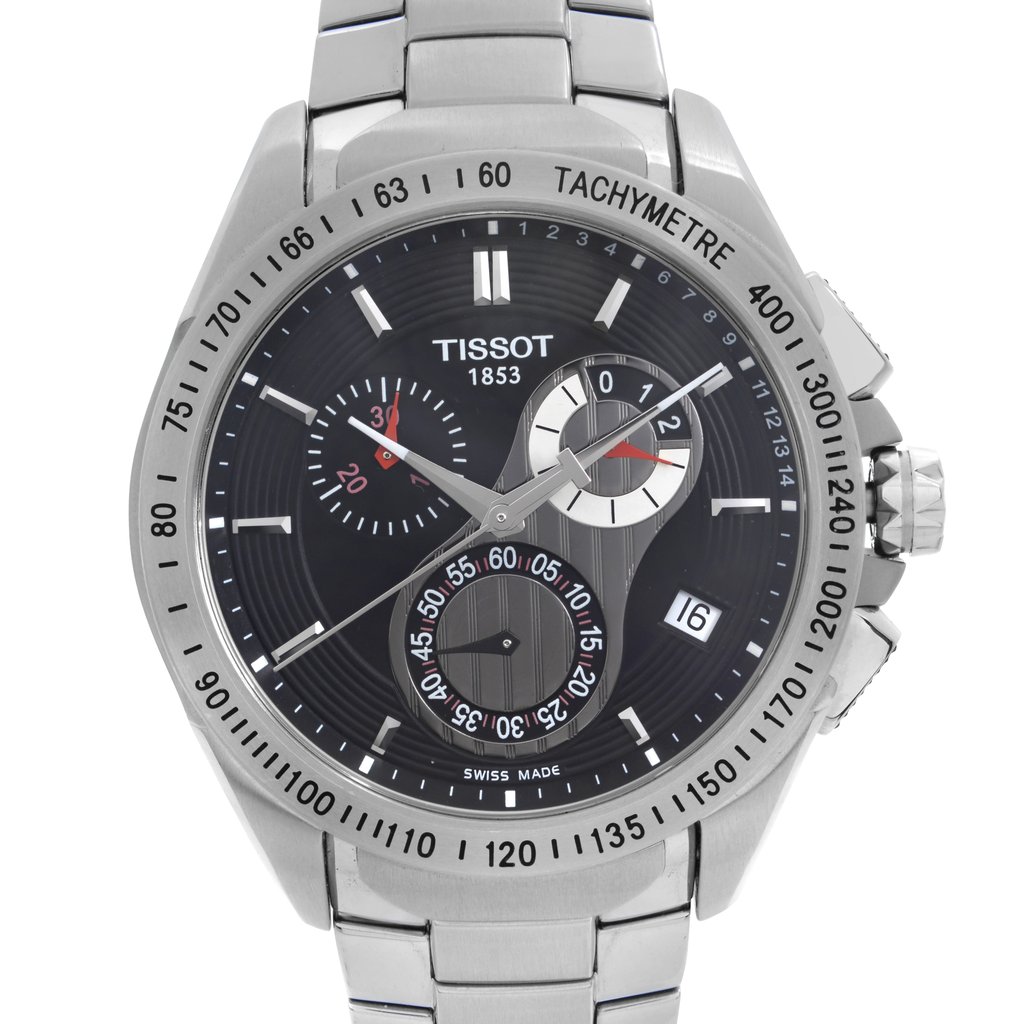 Up Close Front Facing Picture Of Tissot T024.417.11.051.00  Stainless Steel Watch New With Defects Condition