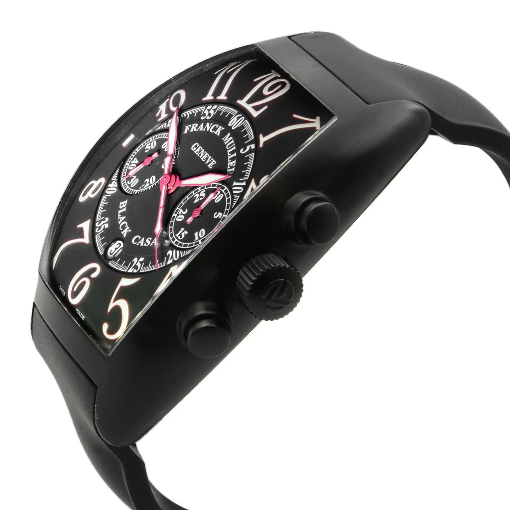 View Of Crown Facing Side Of Franck Muller 9880 C CC DT NR Stainless Steel Watch Pre Owned Condition