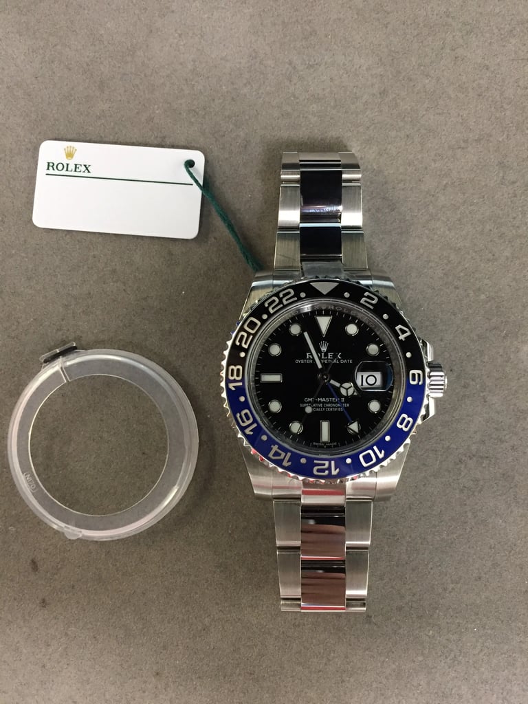 Front Full View Of Rolex 116710BLNR Stainless Steel Watch Display Model Condition {Product Condition}