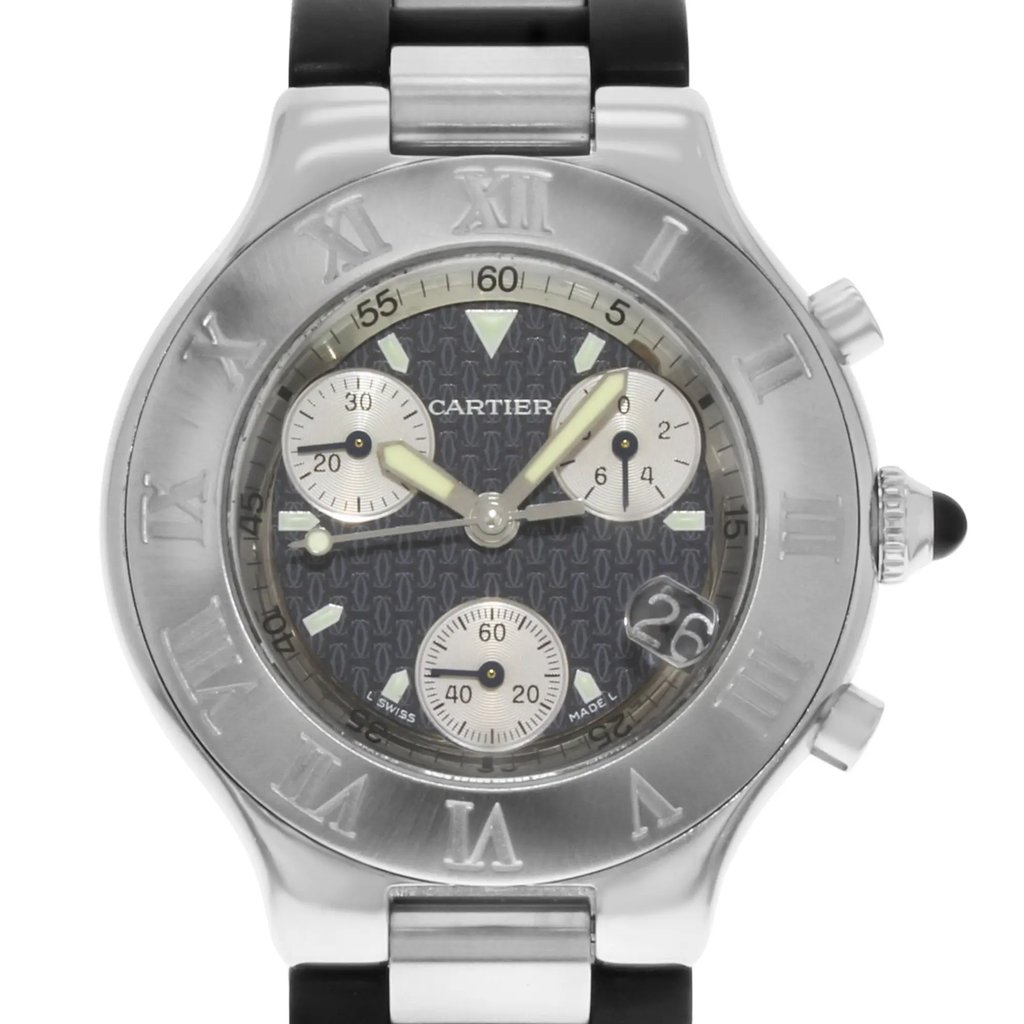 2nd image of Cartier Chronoscaph Wristwatch, PreOwned condition